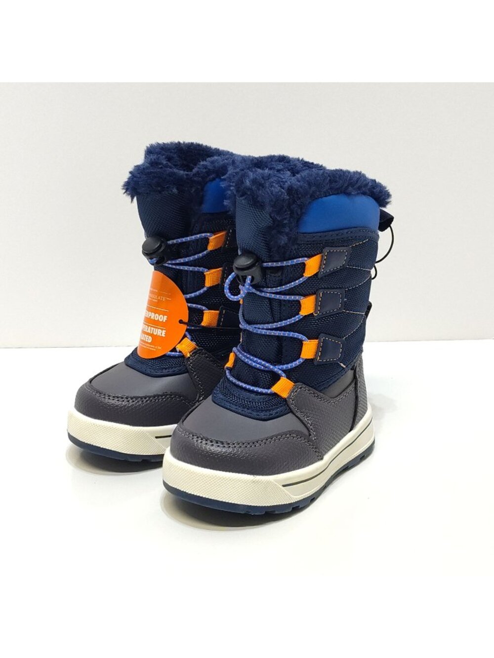 Ozark Trail Tall Bungee Waterproof Snow Boots Rated To -20°F Toddler Boys Size 6